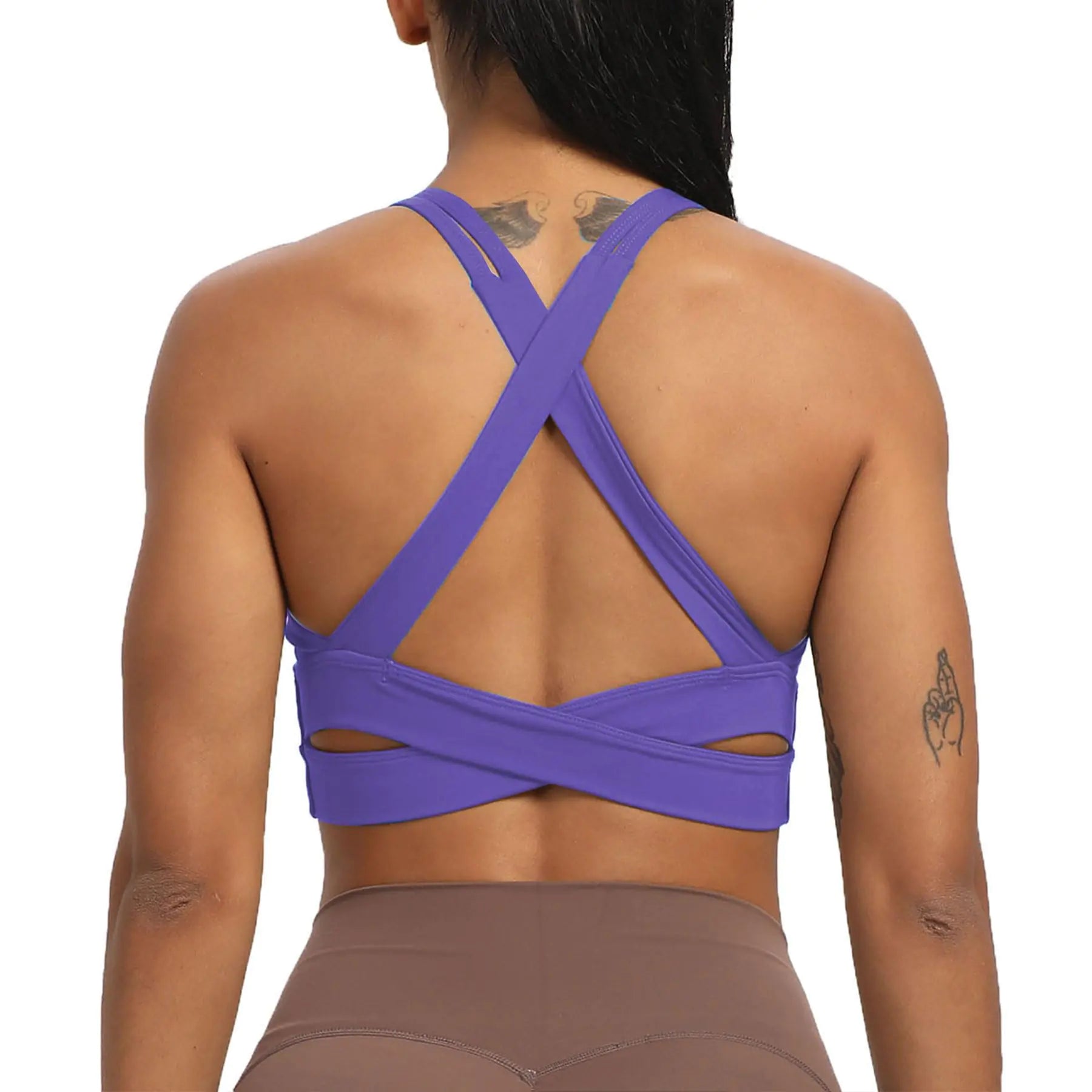 Aoxjox Backless Padded Sports Bra